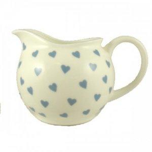 ROY KIRKHAM FINE BONE CHINA | BLUE HEARTS CREAM JUG